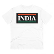 Generic Men's PC Cotton India Printed T Shirt (Color: White, Thread Count: 180GSM)
