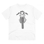 Generic Men's PC Cotton Bike Ride Design Printed T Shirt (Color: White, Thread Count: 180GSM)