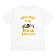Generic Men's PC Cotton Bike Ride Design Printed T Shirt (Color: White, Thread Count: 180GSM)