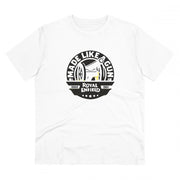 Generic Men's PC Cotton Bike Ride Design Printed T Shirt (Color: White, Thread Count: 180GSM)