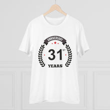 Generic Men's PC Cotton 31st Anniversary Printed T Shirt (Color: White, Thread Count: 180GSM)