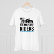 Generic Men's PC Cotton Bike Ride Design Printed T Shirt (Color: White, Thread Count: 180GSM)