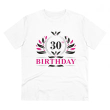 Generic Men's PC Cotton 30th Birthday Printed T Shirt (Color: White, Thread Count: 180GSM)