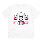 Generic Men's PC Cotton 29th Birthday Printed T Shirt (Color: White, Thread Count: 180GSM)