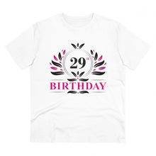 Generic Men's PC Cotton 29th Birthday Printed T Shirt (Color: White, Thread Count: 180GSM)