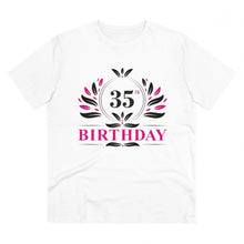 Generic Men's PC Cotton 35th Birthday Printed T Shirt (Color: White, Thread Count: 180GSM)