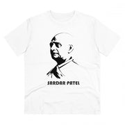 Generic Men's PC Cotton Sardar Patel Printed T Shirt (Color: White, Thread Count: 180GSM)