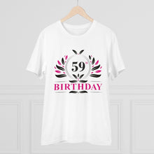 Generic Men's PC Cotton 59th Birthday Printed T Shirt (Color: White, Thread Count: 180GSM)
