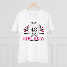 Generic Men's PC Cotton 48th Birthday Printed T Shirt (Color: White, Thread Count: 180GSM)