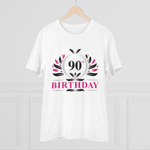Generic Men's PC Cotton 90th Birthday Printed T Shirt (Color: White, Thread Count: 180GSM)