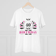 Generic Men's PC Cotton 40th Birthday Printed T Shirt (Color: White, Thread Count: 180GSM)