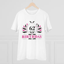 Generic Men's PC Cotton 62nd Birthday Printed T Shirt (Color: White, Thread Count: 180GSM)