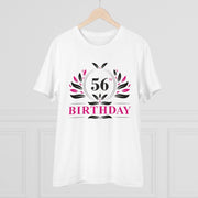 Generic Men's PC Cotton 56th Birthday Printed T Shirt (Color: White, Thread Count: 180GSM)