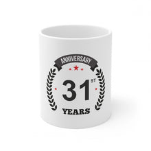 Generic Ceramic 31st Anniversary Printed Coffee Mug (Color: White, Capacity:330ml)
