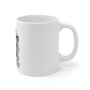 Generic Ceramic Gorila Desing Printed Coffee Mug (Color: White, Capacity:330ml)