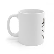 Generic Ceramic Gorila Desing Printed Coffee Mug (Color: White, Capacity:330ml)