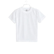 Generic Boys Cotton Plain Half Sleeve TShirt (White)