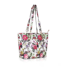 Generic Women's Faux Leather Printed Tote Bag (White Pink)