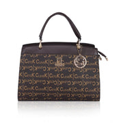 Generic Women's Faux Leather Printed Handbag (Coffee)