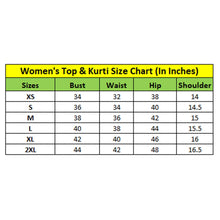 Generic Women's Georgette Embroidery 3-4th Sleeve V-Neck Kurti (Purple)