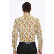 Generic Men's Cotton Blended Printed Full Sleeve Shirt (Multicolor)