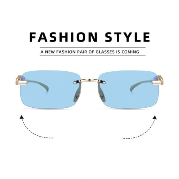 Generic Classic Unisex UV400 Protection Sunglasses (Gold)