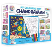 Chandrayaan Printed Colouring Mat | Canvas | Educational Toys | 3+ Years