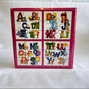 4_Pcs Set Alphapet Puzzle | Cardboard | Educational Toys | 4+ Years