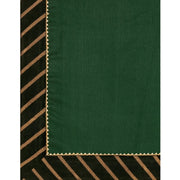 Generic Women's Chiffon Self Design Saree With Unstitched Blouse 5.5Mtr (Green)