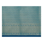 Generic Women's Jacquard Woven Saree With Unstitched Blouse 5.5Mtr (Blue)