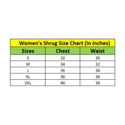 Generic Women's Denim Smocking 3-4th Sleeves Shrug (Blue)
