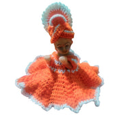 Generic Laddu Gopal Tharad Dress Size: 0 To 6 (Orange-White)