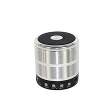 Generic Plastic Rubber Wireless WS887 Bluetooth Speaker (Silver)