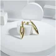 Generic Women's brassNew Gold Tone Polish Mini Office Earrings (Gold Plated)