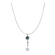 Generic Women's Stainless Steel Key Design Delicate Chain (Silver Plated)