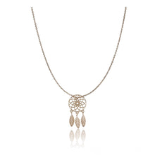 Generic Women's Stainless Steel Dream Catcher Pendent Delicate Chain (Gold Plated)