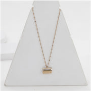 Generic Women's Stainless Steel Mini Suitcase Pendent Delicate Chain (Gold Plated)