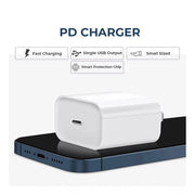 Generic VOXEL 20 Watt ' C ' Port PD Charger AB Plastic (White)