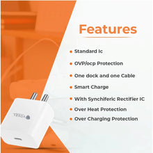 Generic VOXEL 100 Watt ' C ' Port PD Fast Charger AB Plastic (White)