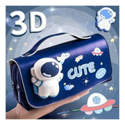 Generic Polyester 3D Pencil Pouch Stationary Storage Box For Kids (Multicolor )