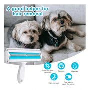 Generic Plastic Dog Hair Remover Roller (Blue)