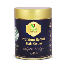 Generic Women's Vixa Naturals Indigo Mix Hair Color | Henna Powder for Hair | Natural Black Herbal Hair Dye | Organic Mehndi with Indigo, Tulsi, Baheda &amp; Thankuni | 25g x 8