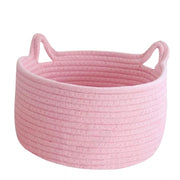 Generic Cotton Pack Of_1 Plain Cat Basket 9x5 Inch (Pink)