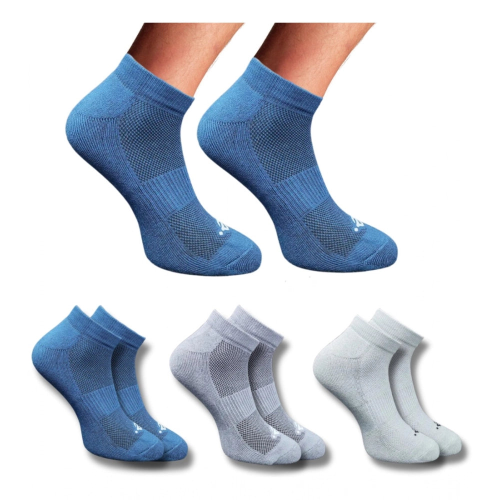 Generic 3_Pair Set Unisex Casual Cotton Printed Low Cut Socks (Multicolor)