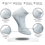 Generic 3_Pair Set Unisex Casual Cotton Printed Low Cut Socks (Multicolor)