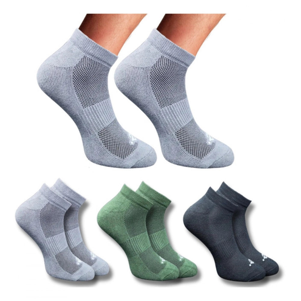Generic 3_Pair Set Unisex Casual Cotton Printed Low Cut Socks (Multicolor)