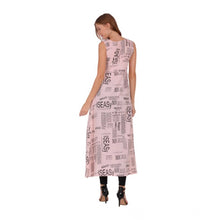 Generic Women's Casual Crepe Sleeveless Slit Dress (Light Pink)