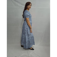 Generic Women's Casual Crepe Half Sleeves Dress (Grey)