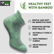 Generic 4_Pair Set Unisex Casual Bamboo Cotton Printed Ankle Length Socks (Multicolor)