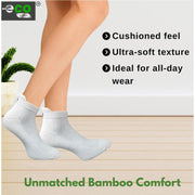 Generic 4_Pair Set Unisex Casual Bamboo Cotton Printed Ankle Length Socks (Multicolor)